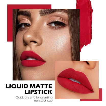 10-Piece Matte Waterproof Lip Gloss Set – Bold Color, All-Day Stay（2）