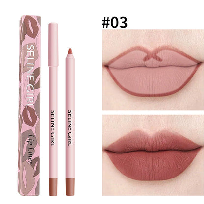 6 Piece Waterproof Lip Liner Pencil Set, Transfer Proof, Long Lasting, Easy to Apply, Smooth and Moisturizing