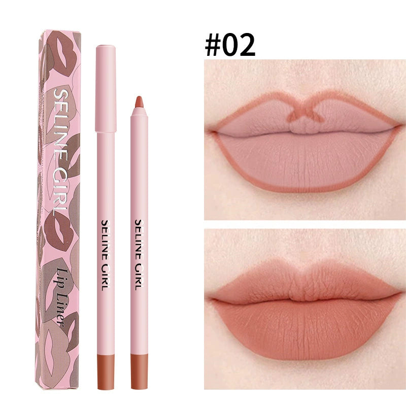 6 Piece Waterproof Lip Liner Pencil Set, Transfer Proof, Long Lasting, Easy to Apply, Smooth and Moisturizing