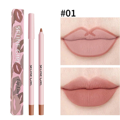 6 Piece Waterproof Lip Liner Pencil Set, Transfer Proof, Long Lasting, Easy to Apply, Smooth and Moisturizing