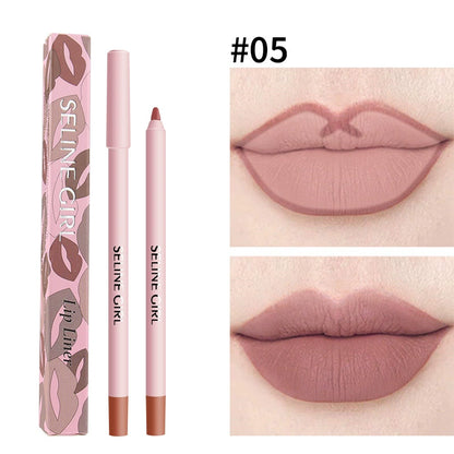 6 Piece Waterproof Lip Liner Pencil Set, Transfer Proof, Long Lasting, Easy to Apply, Smooth and Moisturizing