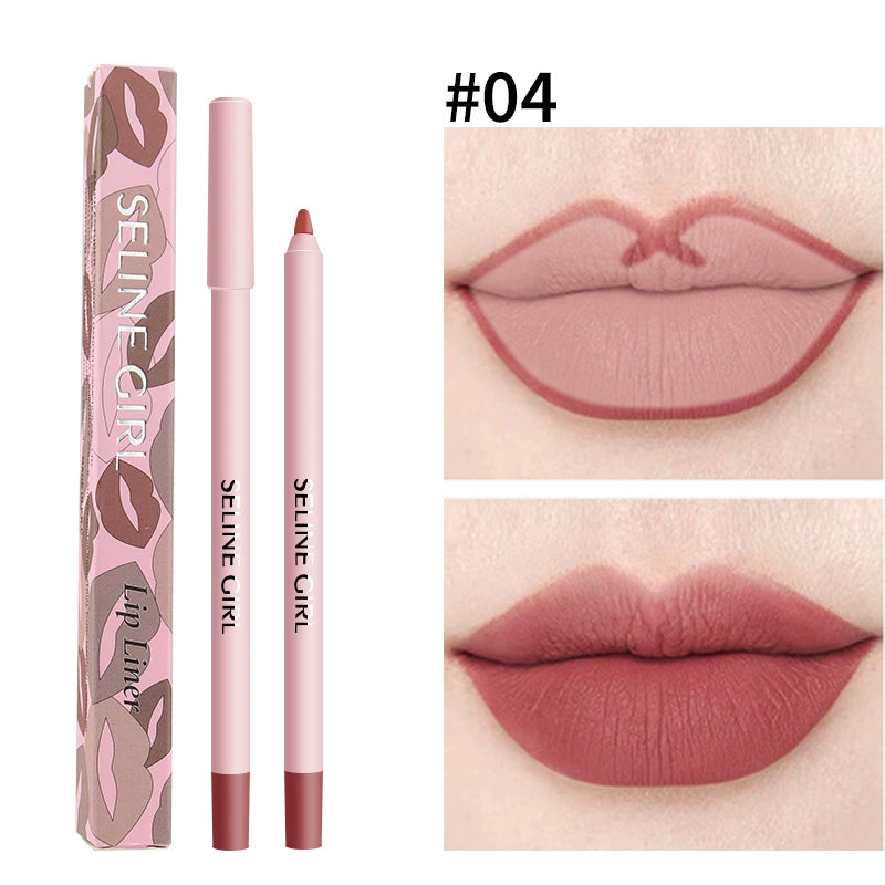 6 Piece Waterproof Lip Liner Pencil Set, Transfer Proof, Long Lasting, Easy to Apply, Smooth and Moisturizing