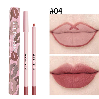 6 Piece Waterproof Lip Liner Pencil Set, Transfer Proof, Long Lasting, Easy to Apply, Smooth and Moisturizing